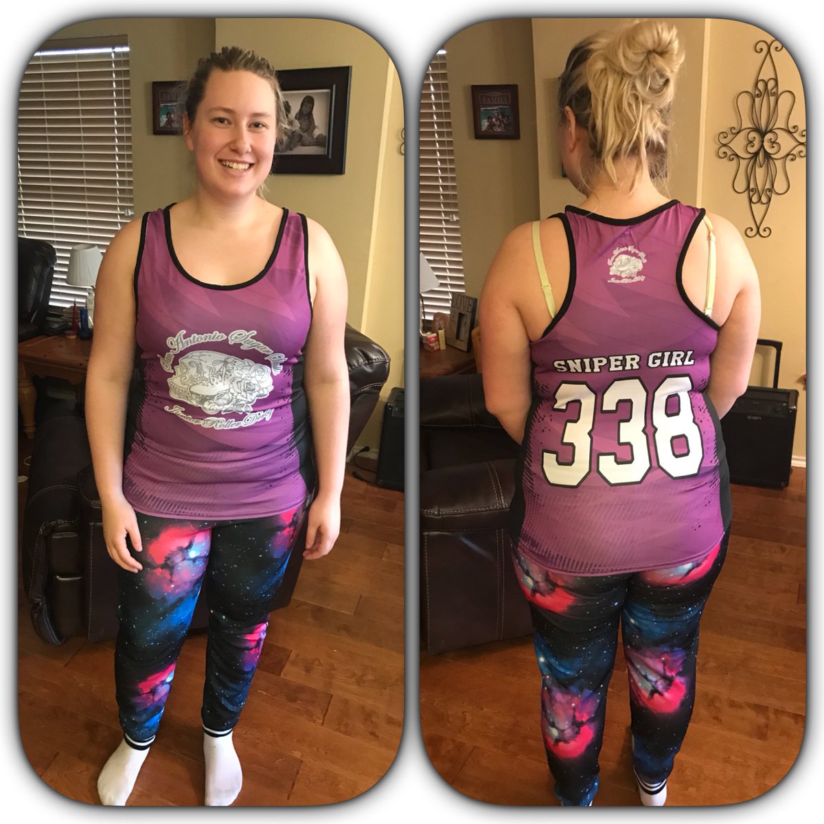 DestinationDerb's tweet image. Check out Sniper Girl's awesome uniform for the San Antonio Sugar Skulls junior roller derby team! #jrda #SanAntonio #texas #juniorderby