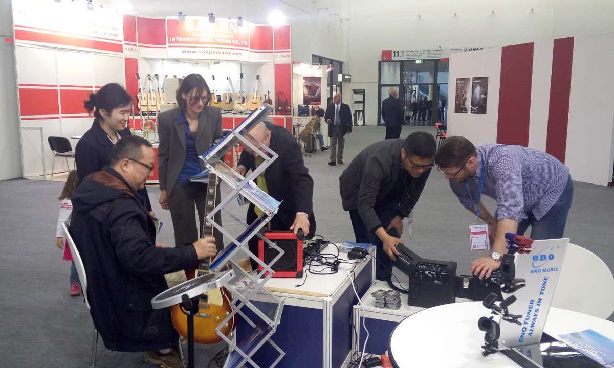 EnoAudio's tweet image. many customers and musicians visit our booth, thank you all😀