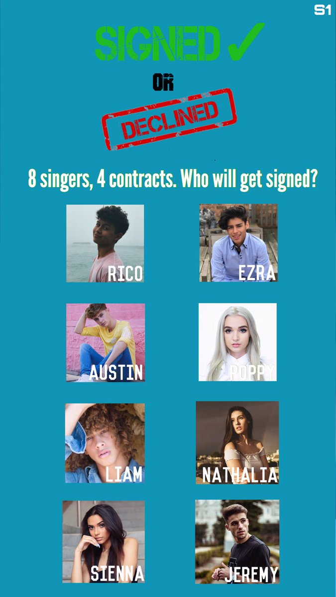 SignedDeclined's tweet photo. Meet the contestants of Signed &amp; Declined: Season One! Hosted by Kendall Allen. Who's ready? https://t.co/JUJyJe9LAw