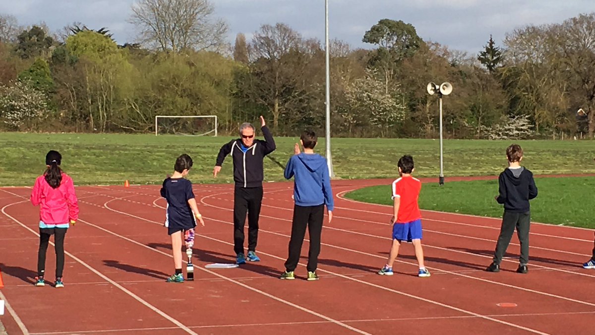 BladeBoyRio's tweet photo. Rio's first #training session @HarrowAC! 8-11's Coach Gary Collins shows Rio how to swing his arms! #HarrowAC #athletics #RunRioRun ππ»ππ»π https://t.co/wWsfEDGOVJ