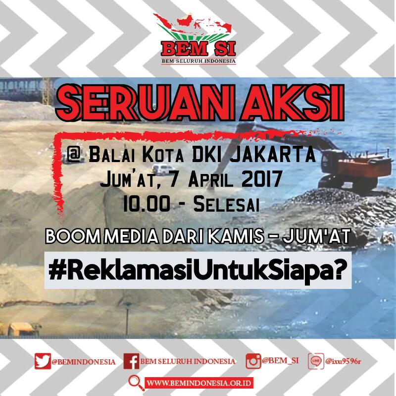 Ketika ada pembangunan di NKRI dan pembangunan itu bukan kepentingan rakyat, maka satu kata yakni LAWAN !!
#ReklamasiUntukSiapa
