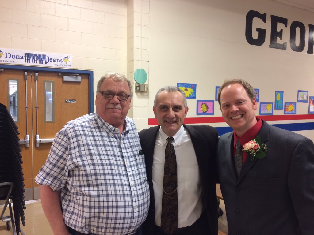 3rd, 4th, and 5th grades of Lyle School performed their Spring General Music Concert this evening!  Mr. Olsen, Director, and his Dad in pic.