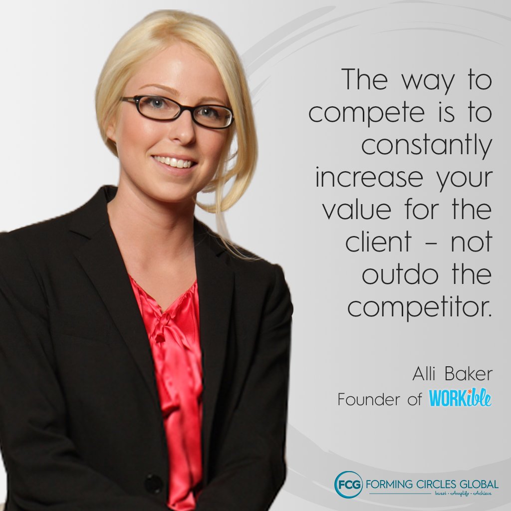 ❤ this quote from @BakrAlli, of @Workible. Always strive to add value. Focus on your own worth.

#FCGfounderscircle #influencer #womeninbiz