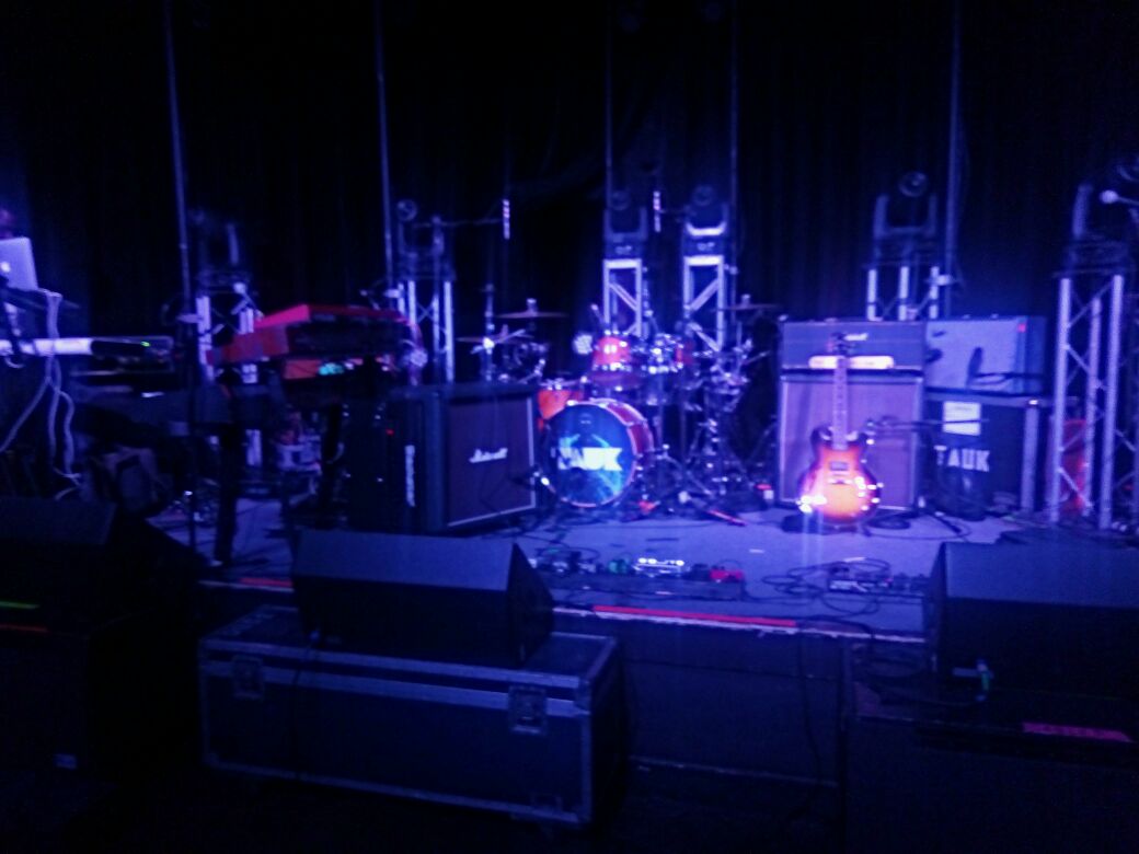 We all set up and ready to go <a href="/MinglewoodHall/">Minglewood Hall/1884</a> with <a href="/TAUKband/">TAUK</a> come out now!