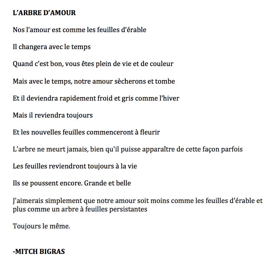 Scott Braren Love On Paper Originally Written In French That S Right French Raw Talent English Translation Provided