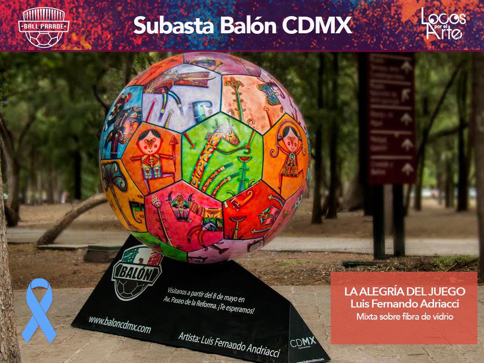 BallParadeMX's tweet photo. El mexicano #LuisFernandoAdriacci nos sorprende con representaciones zoomorfas “La alegría del juego” #SubastaBallParade #PintandoElFútbol https://t.co/zi7YH1a2ma