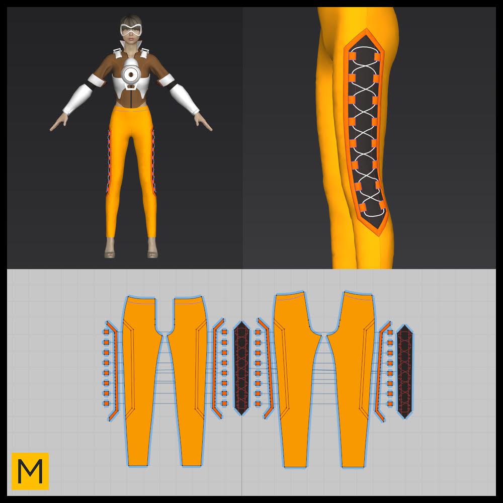 Marvelous Designer on X: The One-Minute Tips & Tricks: Making elastic  strings with Piping  #overwatch #Tracer #blizzard  #marvelousdesigner  / X