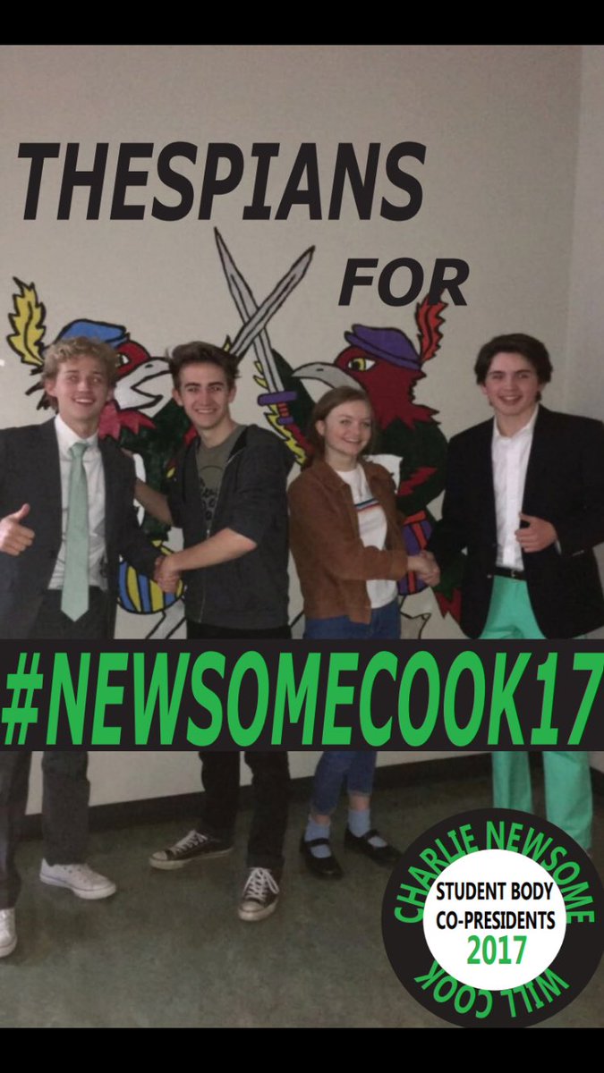 NewsomeCook's tweet image. We love thespians!!! #ThespiansAreTheCoolest #NEWSOMECOOK17