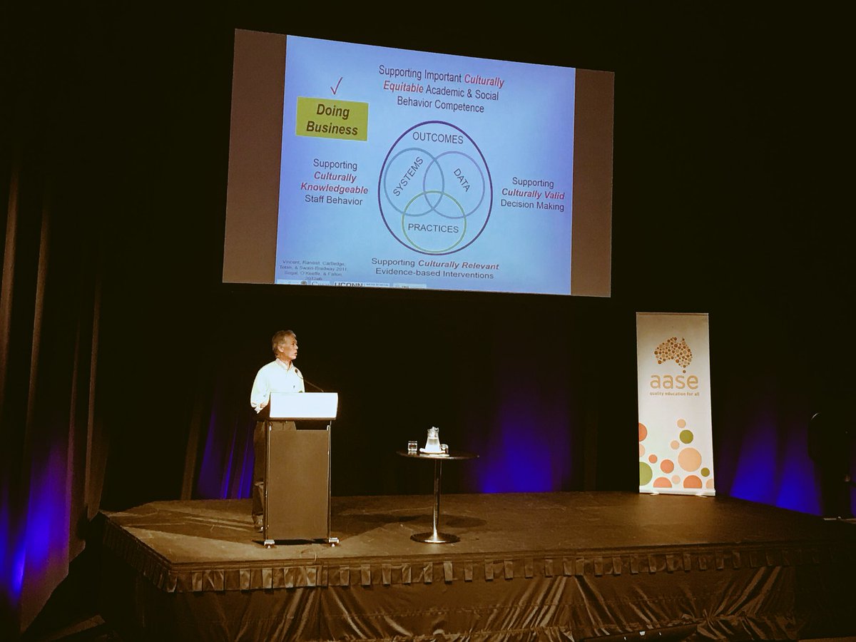 amyfinlayjones's tweet photo. "Intervention is only as good as your capacity to implement it with the greatest fidelity" - George Sugai on #pbis #aase17 #specialeducation https://t.co/XCiA6suabk