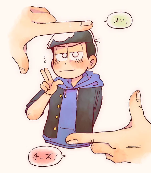 廊下で捕獲～!!
チョロちゃんもいた😁

#赤塚高校学生松 