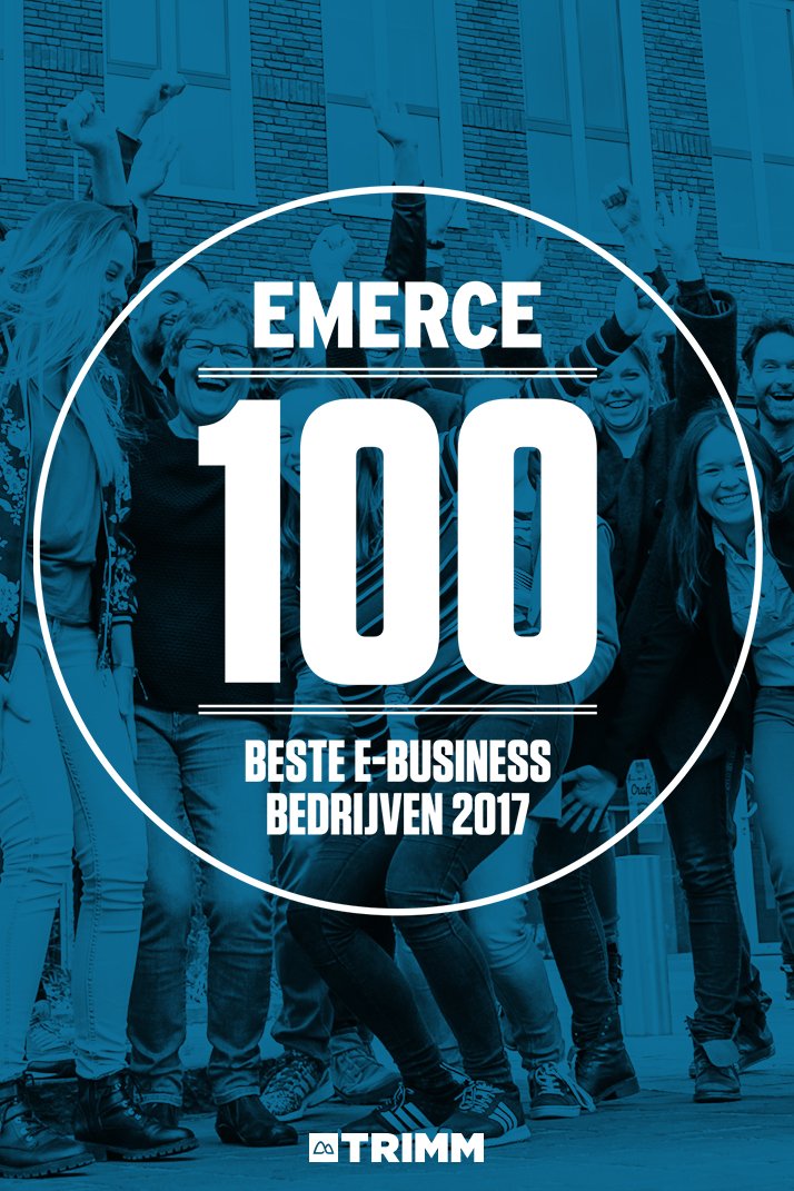 Super TROTS! Met 5 sterren beoordeeld in de #Emerce100 en hierdoor beste full-service internetbureau van NL! trimm.nl/en/blogs/trimm…