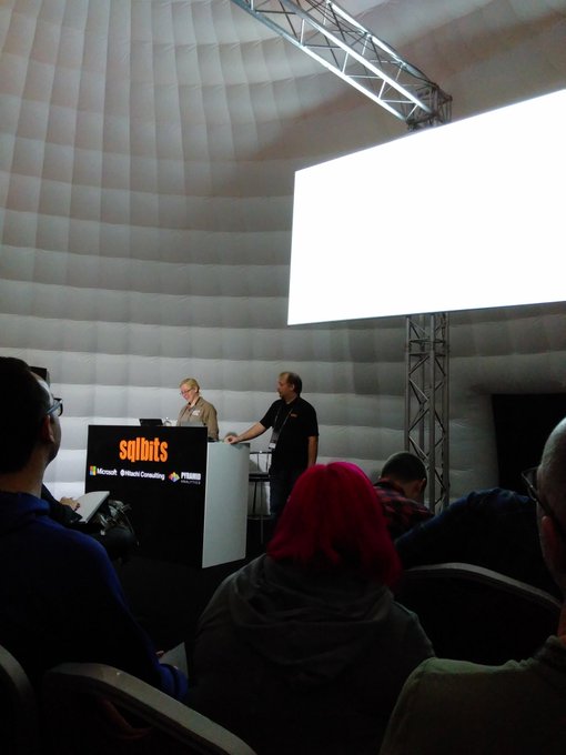 SqlBits Friday sessions commences. Now, columnstores, later disco!!! :) #SQLBits https://t.co/XtMtmC<a href="/tag/sqlbits"class="tags"><span>#sqlbits</span></a>