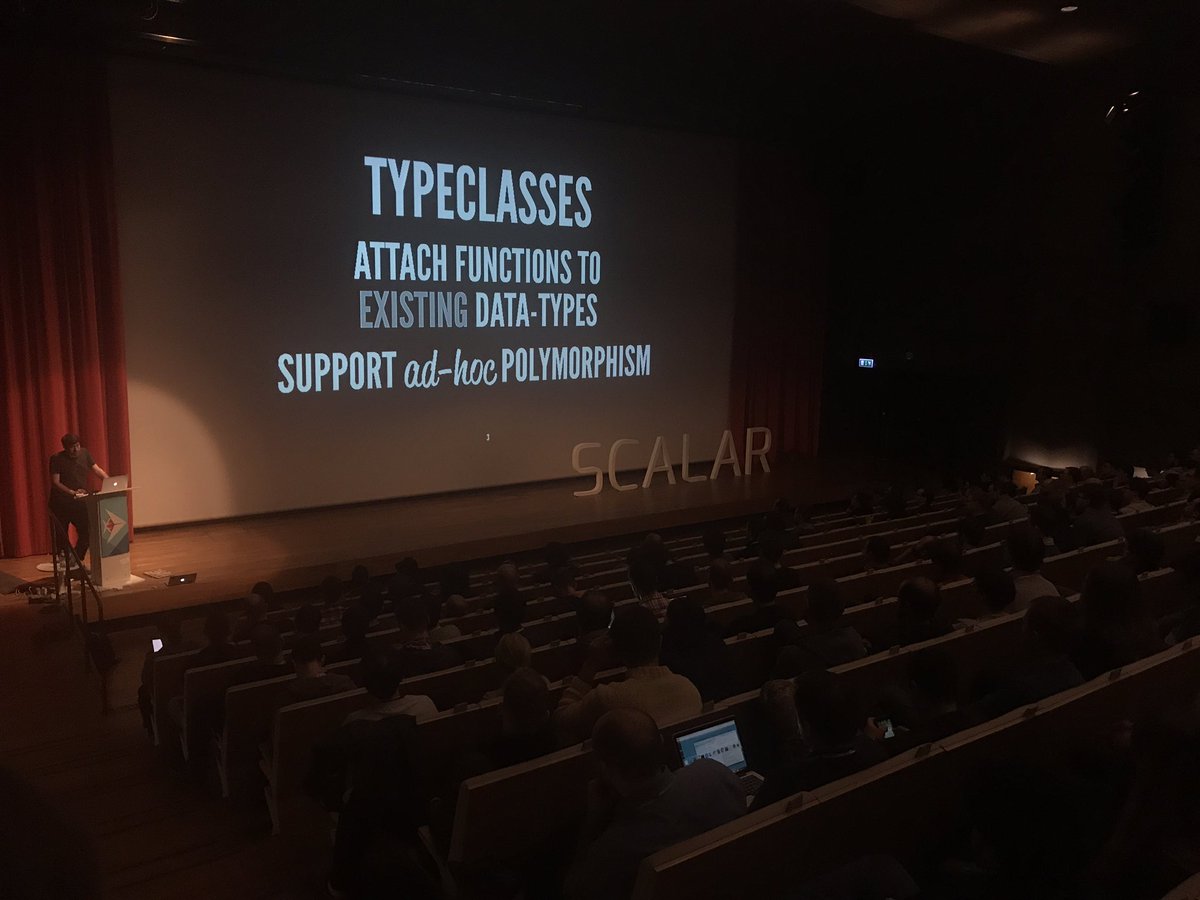 scalarconf's tweet image. Continuing on the #typeclasses theme, an introduction through #haskell by @utaal #scalarconf