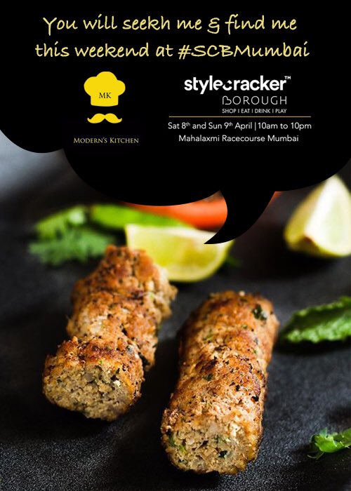 ModernsCatering's tweet photo. Come on over for a weekend full of meaty treats and good vibes! See you on the 8th and 9th April at the @Style_Cracker #SCBMumbai event! https://t.co/6Q1YvhFAeX