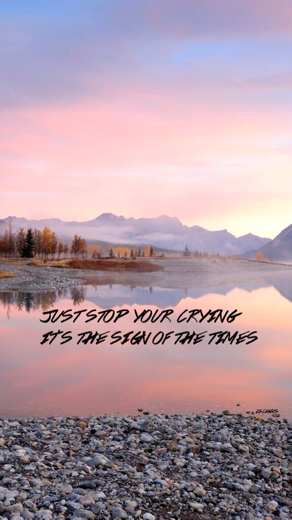LSceens's tweet photo. Free #SignOfTheTimes lyric lockscreens 
please RT💕 #HarryDay https://t.co/wPGLlLL1Ki