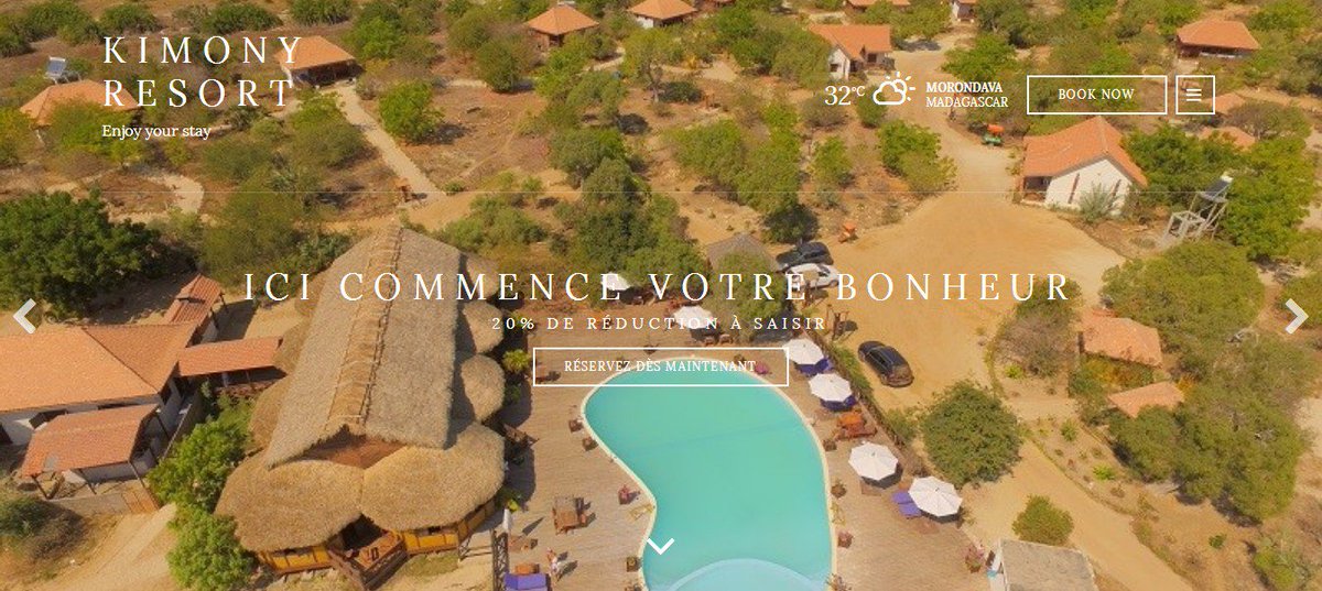 Réouverture de l'hôtel #KimonyResort  à #Morondava. Venez nous voir lors de vos séjours à  #Madagascar.  bit.ly/2nRrjxf