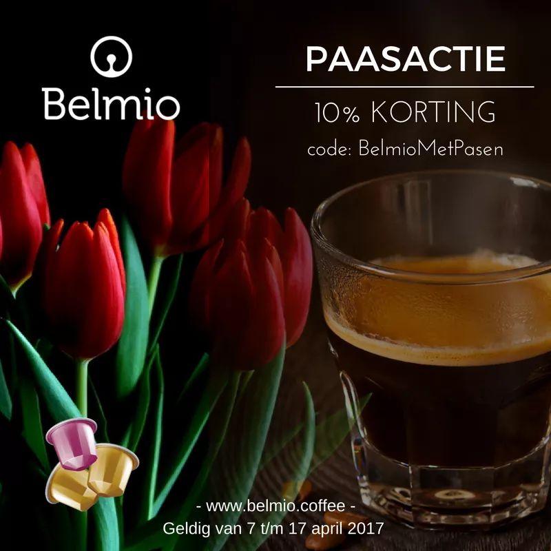 Probeer #Belmio tijdens de #Paasbrunch. Bestel nu met 10% #korting op belmio.coffee en geniet van een heerlijke #espresso.