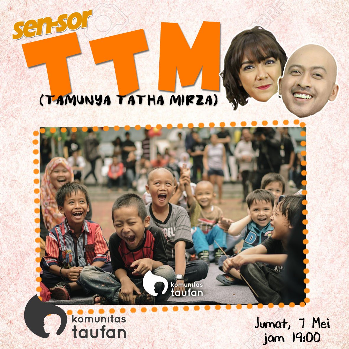 #TTM hari ini bakal ngobrol sama <a href="/KomunitasTaufan/">Komunitas Taufan</a> lho teman bahana! Penasaran kan tentang komunitas ini? Dengerin #SENSOR sekarang ya!