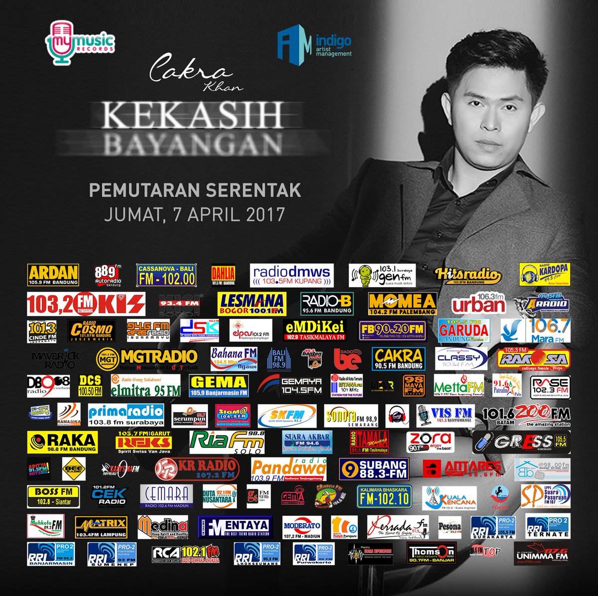#NOW #PemutaranPerdana

<a href="/CakraKonta/">Cakra Khan</a> "Kekasih Bayangan"
Label : @mymusic_id #KekasihBayangan

#MD <a href="/DewiqAriyani/">MD @radiogrindulufm</a>