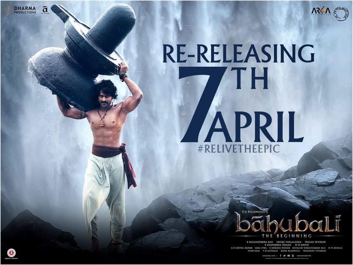 Prabhas FC (@prabhasraju) on Twitter photo Young Rebel Star #Prabhas's - <a href="/ssrajamouli/">rajamouli ss</a>'s #Baahubali1 - RE RELEASE TODAY!
#Baahubali2 releasing on #28April
#wkkb
<a href="/BaahubaliMovie/">Baahubali</a> <a href="/Shobu_/">Shobu Yarlagadda</a> Young Rebel Star #Prabhas's - <a href="/ssrajamouli/">rajamouli ss</a>'s #Baahubali1 - RE RELEASE TODAY!
#Baahubali2 releasing on #28April
#wkkb
<a href="/BaahubaliMovie/">Baahubali</a> <a href="/Shobu_/">Shobu Yarlagadda</a>