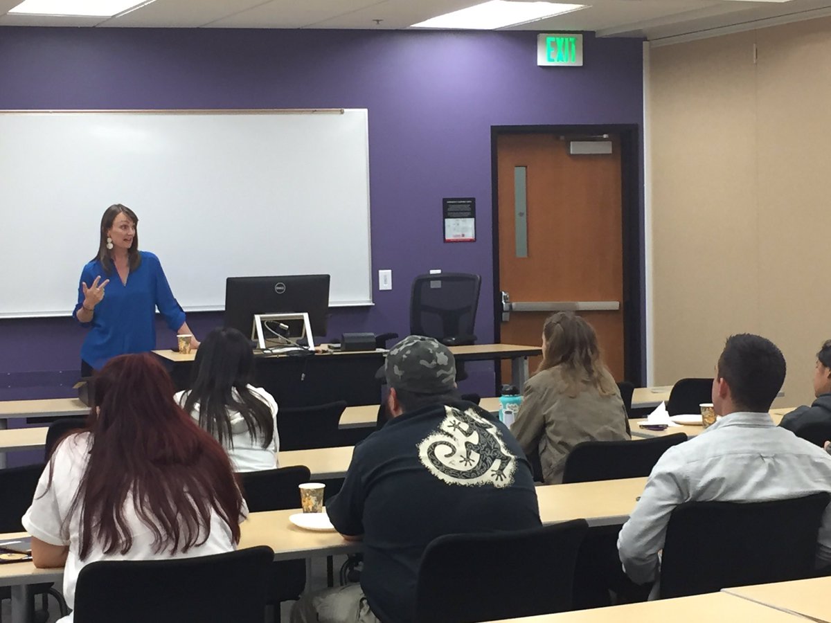 RawIsJoGo's tweet photo. My friend @DestaG is woke and she ain't no joke! Happy she shared her experiences as an activist with students! #CLUconnect 💛#MakeCalLuWoke💜 https://t.co/7KxHN80O5K