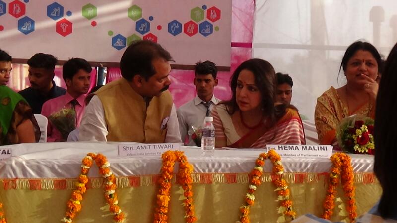 Our #PMKK  center at Mathura got inaugurated by hands of Encouraging Member of Parliament, Smt Hema Malini ji.