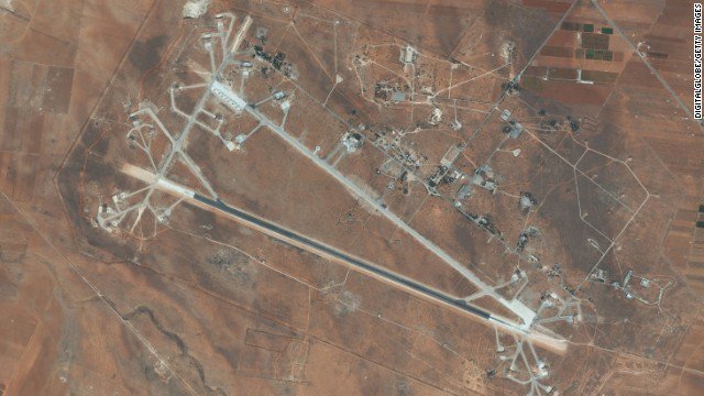cnnbrk's tweet image. The US strikes on a Syrian airbase may undermine the fight against terrorism in Syria, a Russian official says. cnn.it/2oGPW3Q