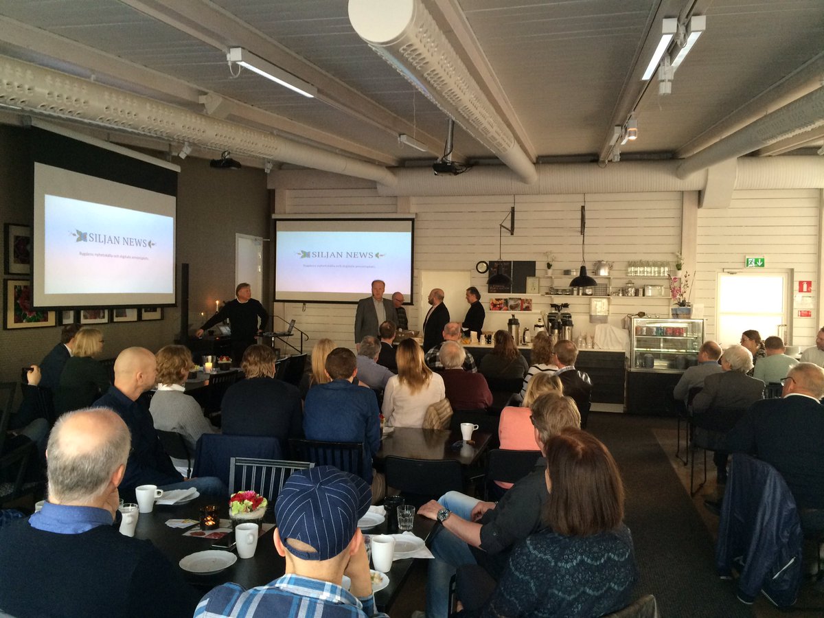 Borglunds's tweet photo. I spåren av tidningskrisen tänder vi nu Siljan News. En mediastartup med närproducerade nyheter. siljannews.se https://t.co/Vb7GKlo8XP