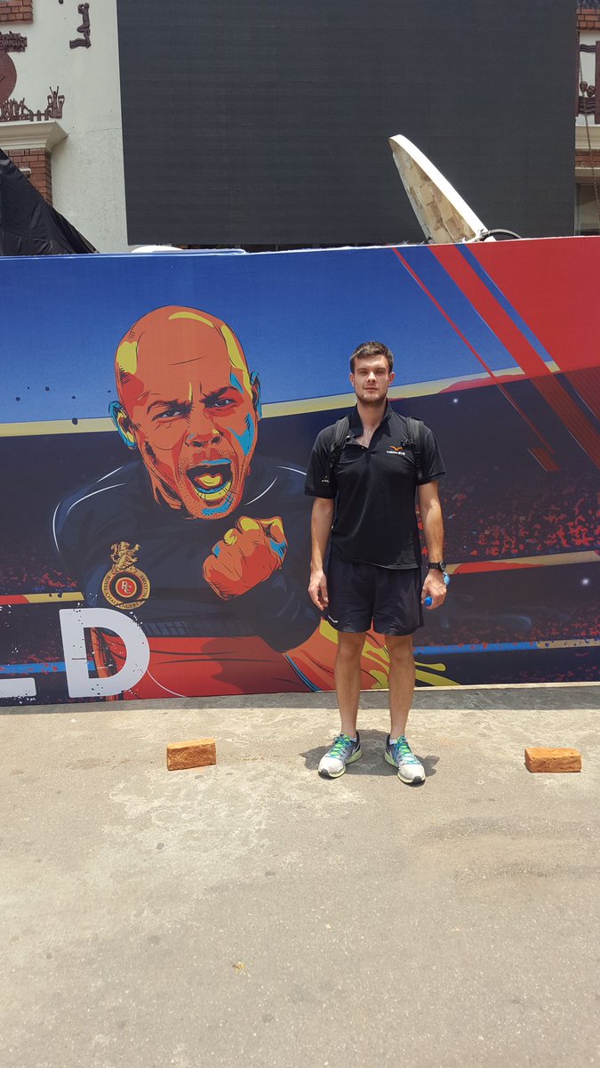 jamesord1's tweet photo. @Charly_Rich happy to be in Bengaluru to track @tmills15 aka #TheThing #Fantastic4 https://t.co/fVAncziteU