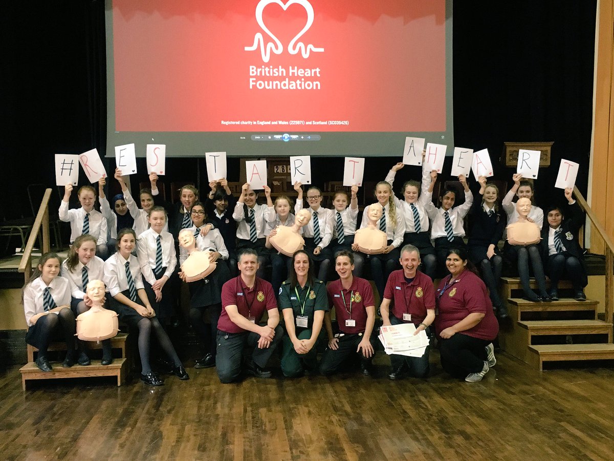 Yorkshire's secondary schools have until the end of today to register for free CPR training on #RestartaHeart Day - restartaheart.yas.nhs.uk