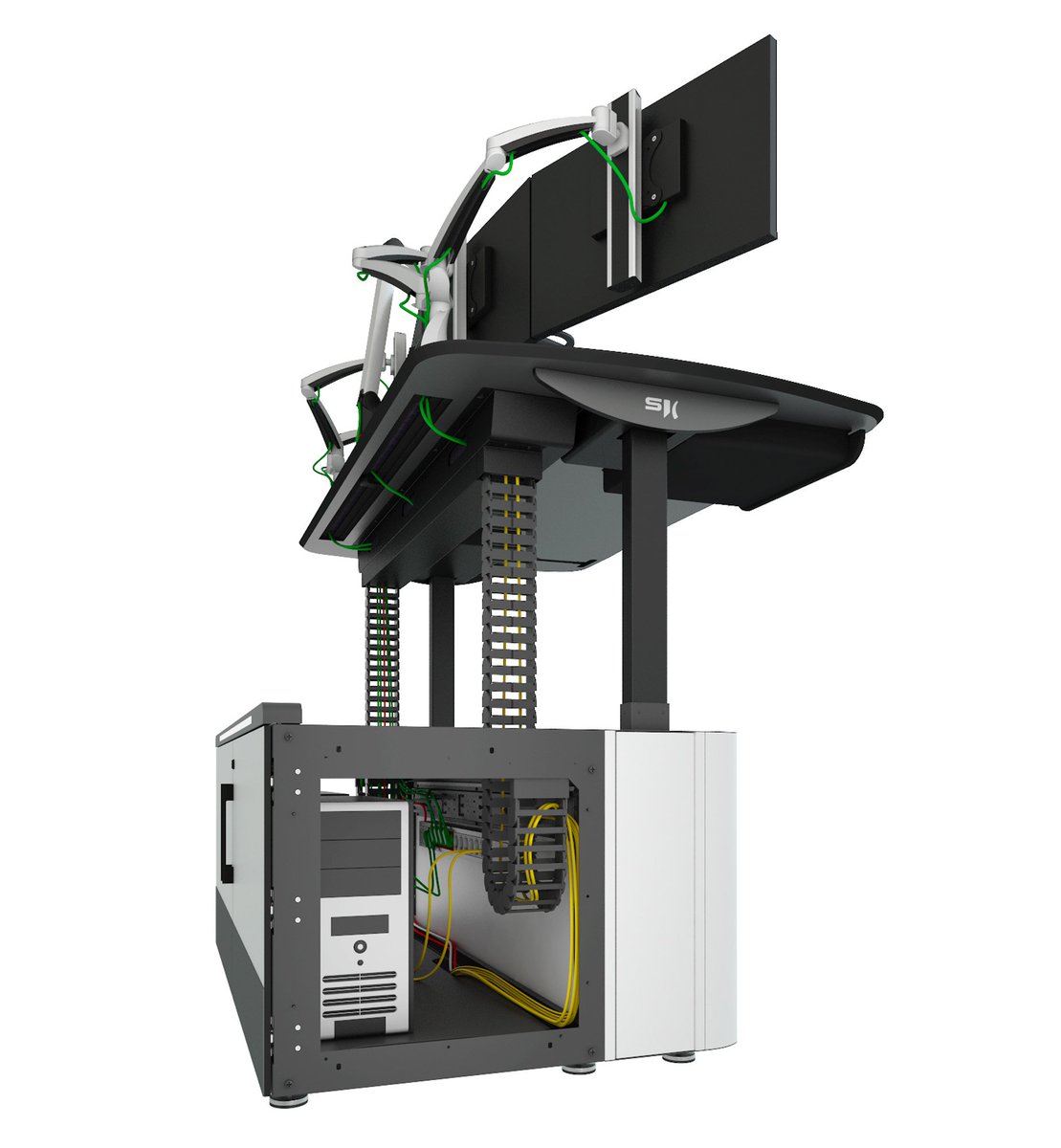 saifor's tweet image. WIdestar 24/7 La #consola con amplia conectividad:
Se realiza a través de un perfil de aluminio anodizado. #saladecontrol #muebletecnico