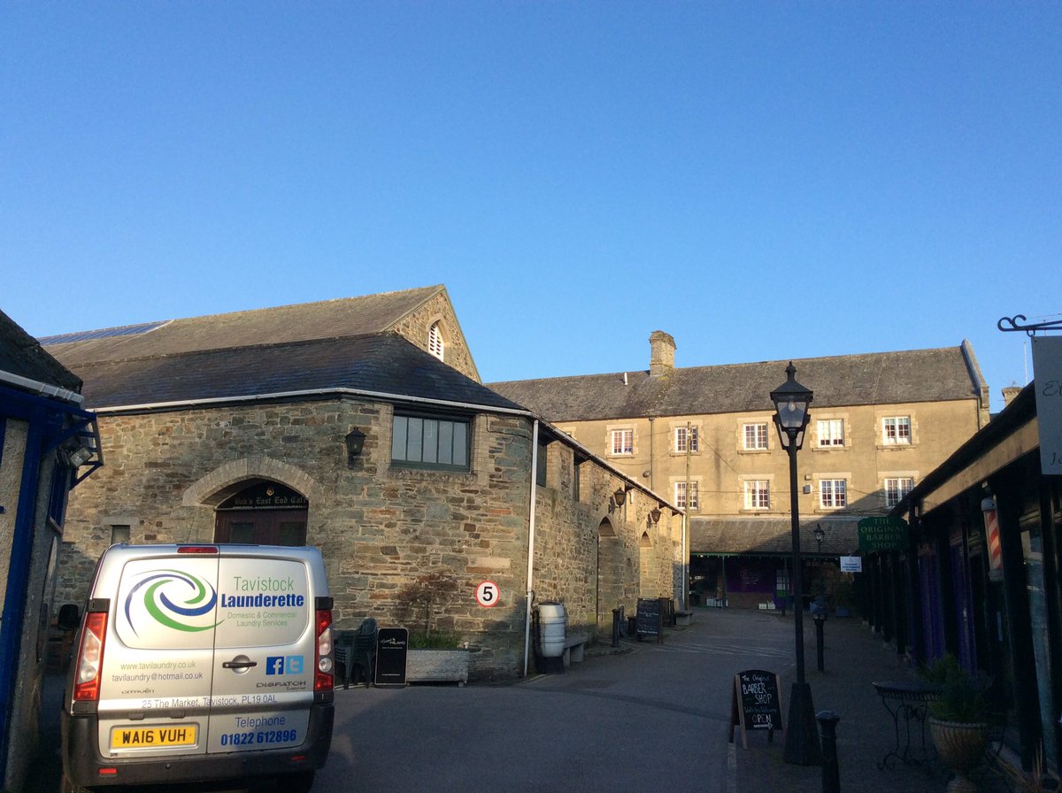 Beautiful blue skies in the heart of Tavistock!