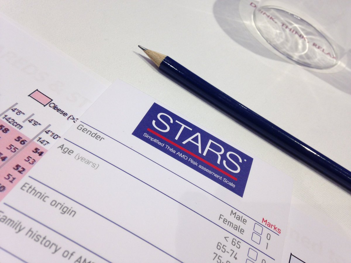 Stay tuned to discover a new tool to evaluate the #AMD #riskfactors thanks to the #STARSquestionnaire. #TheaENM2017