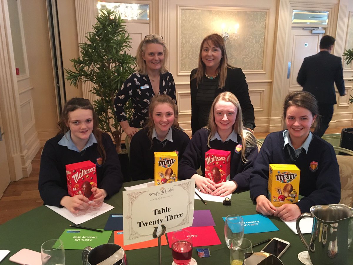 StBrigidsKk's tweet photo. Well done to the 5th Year Accounting students who represented St. Brigid's College @bankofireland Bond Trader Challenge @NewparkHotel https://t.co/xx3sHABj4i