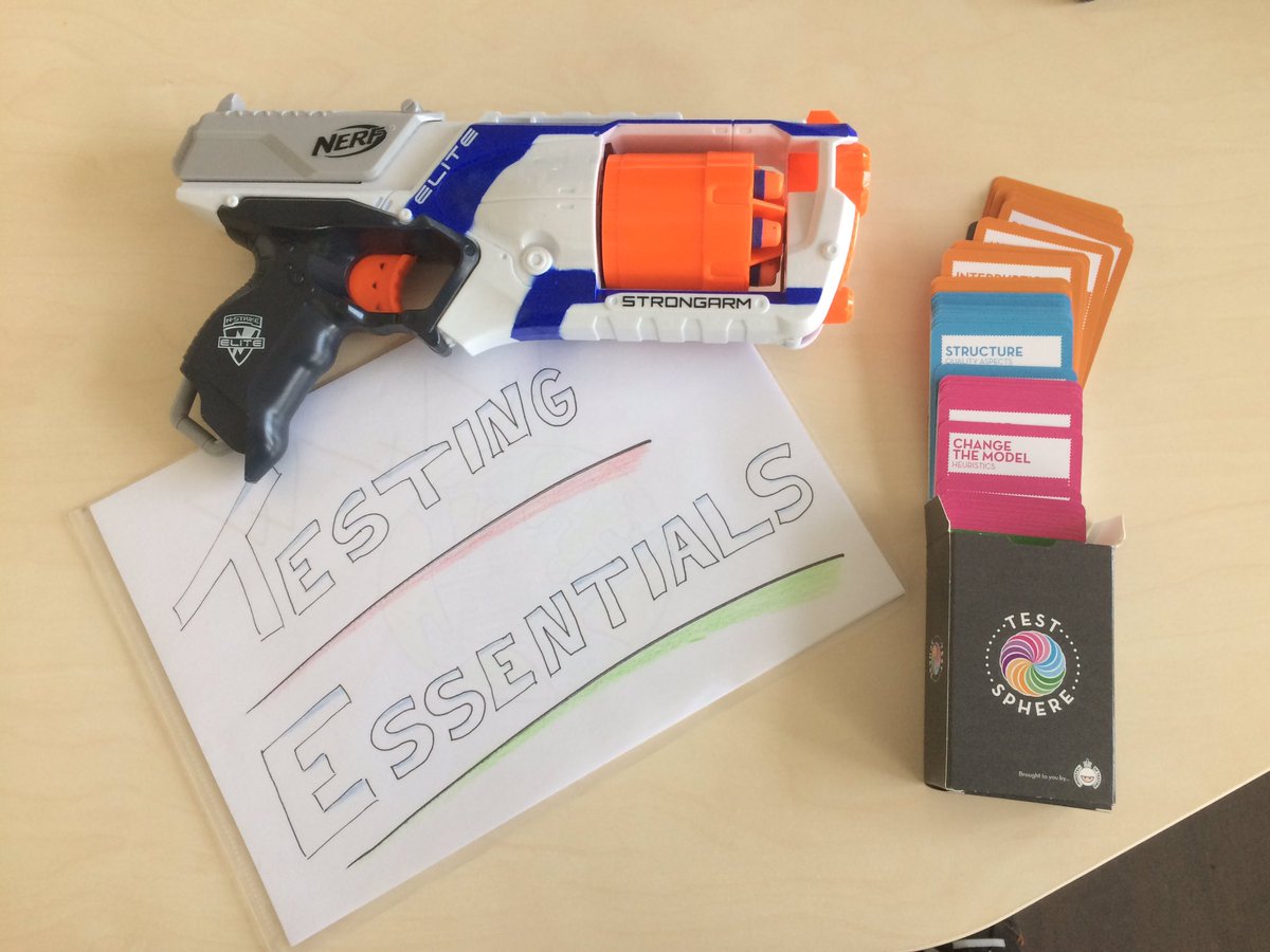 certifiedtester's tweet image. Hand-drawn presentation, Nerf-gun, #testsphere,... I&apos;m ready for work! @TestSphere @ministryoftest