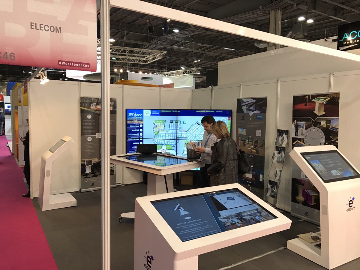 ElecomTouch's tweet image. Déjà une semaine que le Workspace Expo à Paris s'est achevé !  #elecom #workspaceexpo #digital #digitalisation #murdigital #tactile