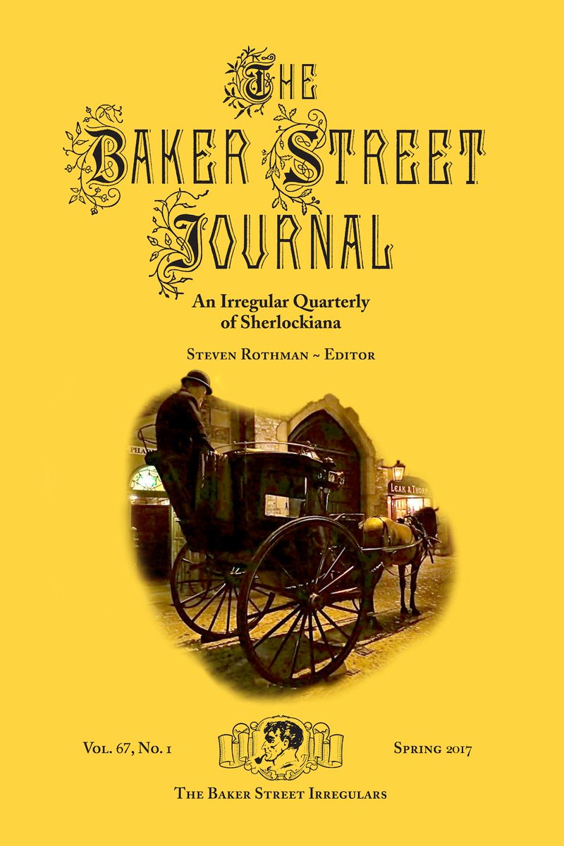 The Spring issue of The Baker Street Journal is at the printer. Here’s the cover: