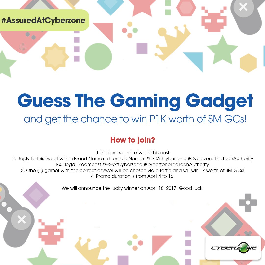smcyberzone's tweet photo. 🚨#PROMO: Want to #win 1K worth of SM GCs? Just guess the name of this gaming gadget!🎮 Make sure to FOLLOW us and RT this post! Good luck!😊 https://t.co/PW4cKRv9sP