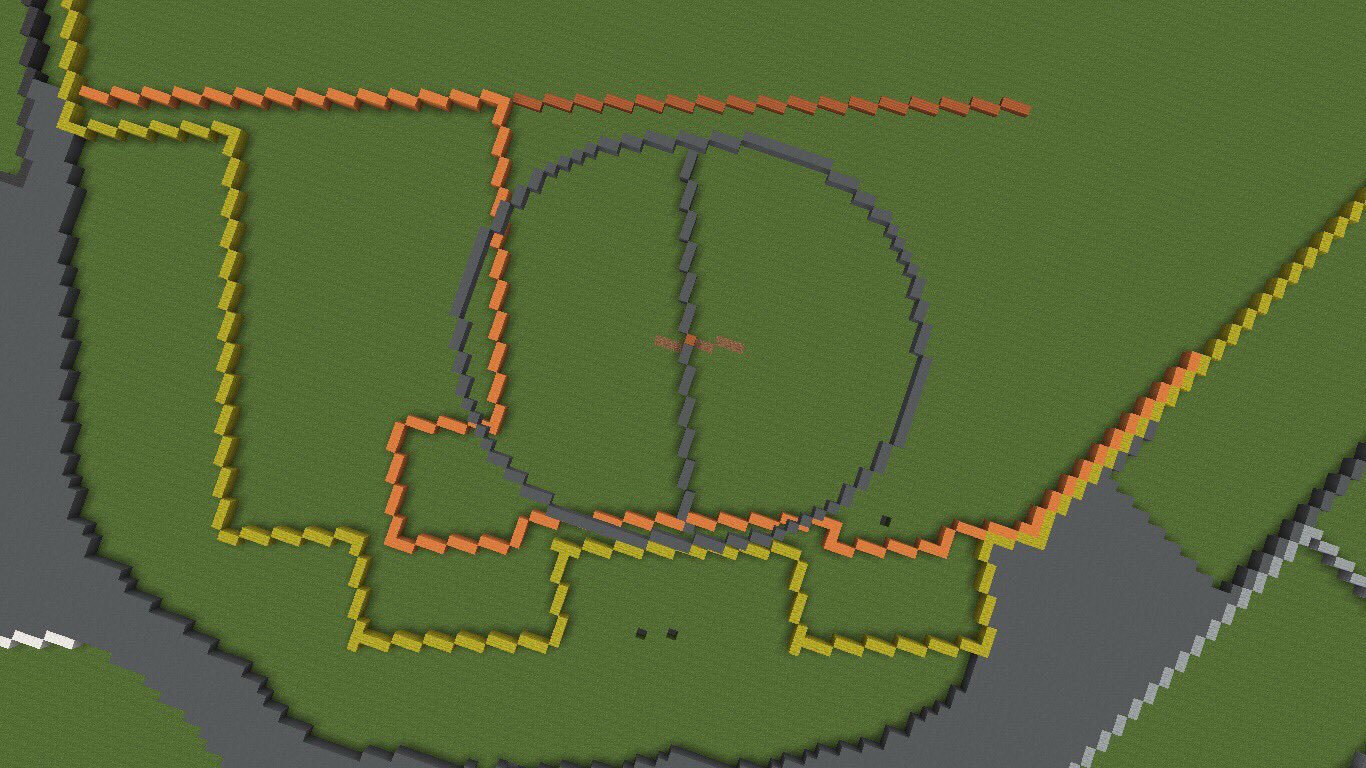 あぷら Minecraft モンスターズインク入口の楕円のとこ すっごい微妙 T Co Yskqfnsdkr Twitter