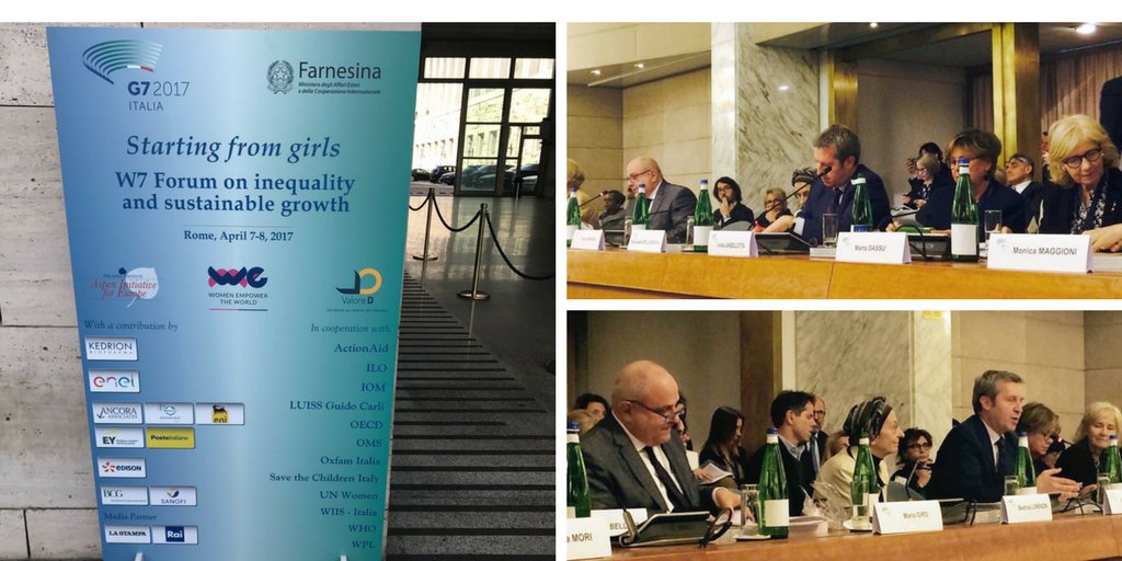 Cominciato oggi a Roma il Women 7. Empowerment donne e ragazze è priorità della Presidenza 🇮🇹 #G7. #W7StartingFromGirls #ClosingTheGenderGap