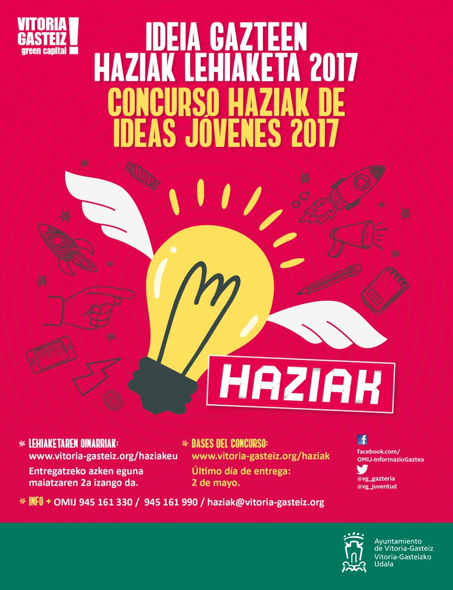 ¿Quieres convertir tu idea en realidad? Entonces este es tu concurso bit.ly/1dK4i35 #haziak