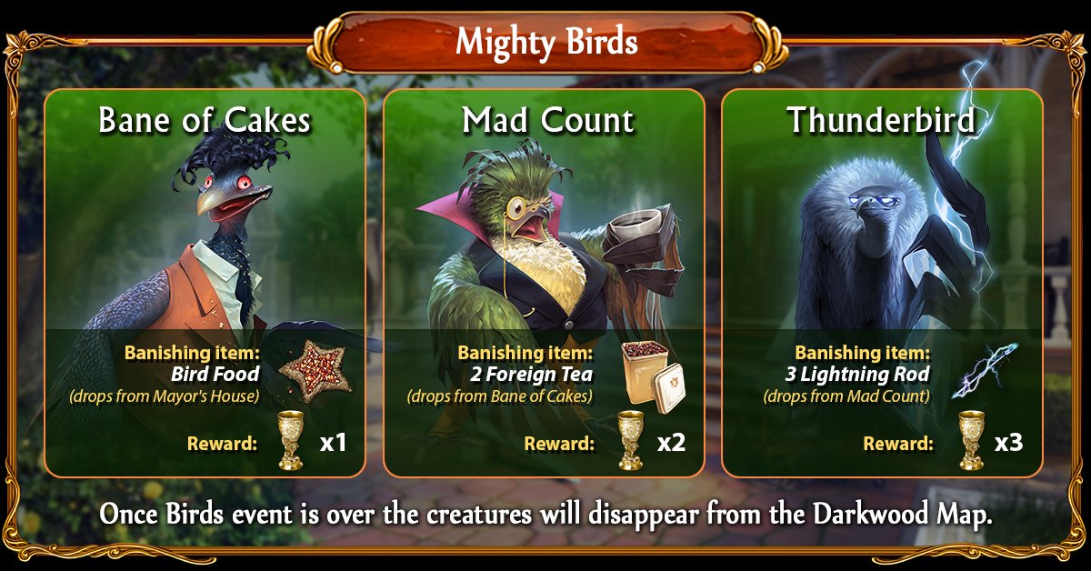 SeekersNotes's tweet image. Beware the Mighty Birds! Learn more about the new event #SeekersNotes #gamevent #gamefaq #hiddenobject