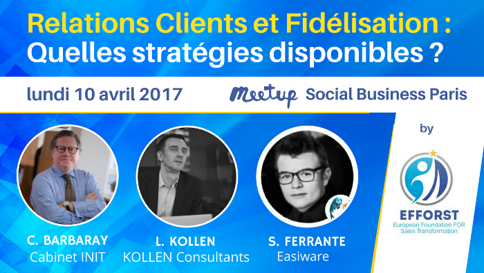 laurentkollen's tweet photo. J’aurai le plaisir de participer au meetup"#RelationsClients &amp; #Fidélisation" by @EFF0RST le10 avril à Paris  #serviceclient #CRM https://t.co/TkirZpCN0x
