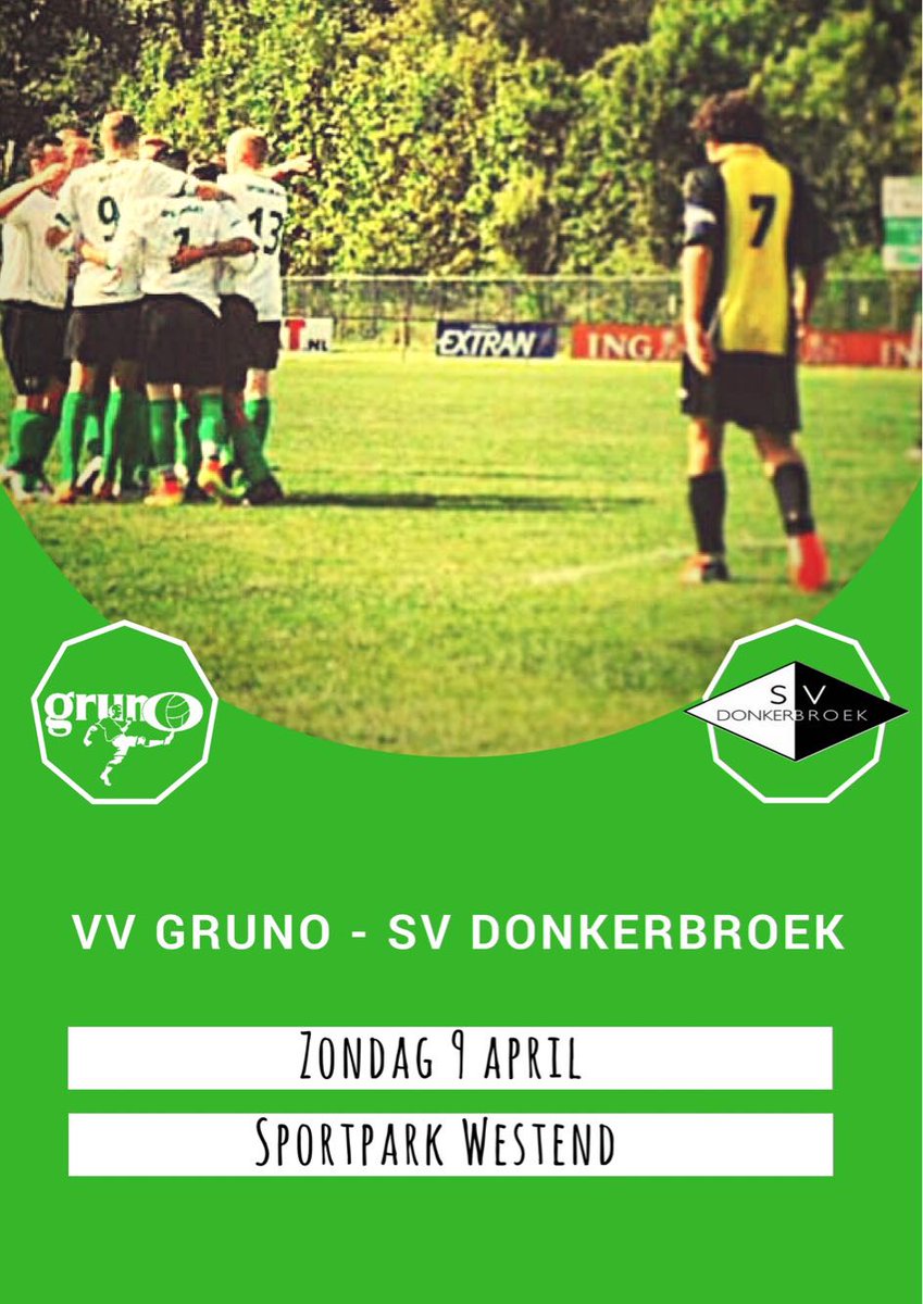 vv_gruno's tweet photo. Zondag middag om 14:00! 

@SVDonkerbroek #vvgruno https://t.co/6szAP8kV2n