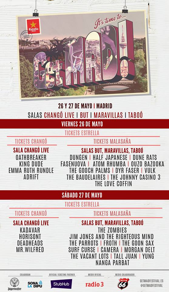 ATENCIÓN: Así queda el cartel de la segunda edición de GetMAD! Entradas y abonos aquí:  getmadfestival.es/festival/abono…