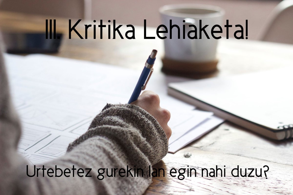 Zinea_eus's tweet photo. ABIAN DA III. KRITIKA LEHIAKETA! 2017ko ekainetik 2018ko maiatzera gurekin ariko den lagunaren bila hasi gara! https://t.co/m2mv9eMrAf https://t.co/GEZSmUbYBA