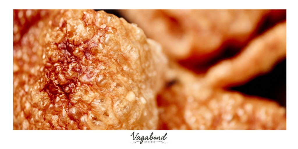 Mouthwatering crispy pork crackling.