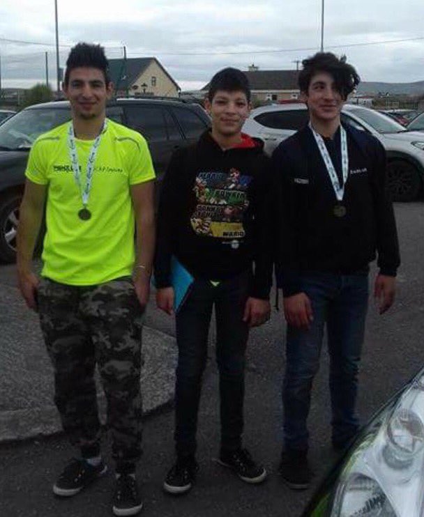 URAC2016's tweet photo. Malek, Mohammad and Imad our 3 Syrian boys enjoying the local Banna beast challenge great seeing them get involved with a big smile! @YSInow https://t.co/JYUSJjrDnu