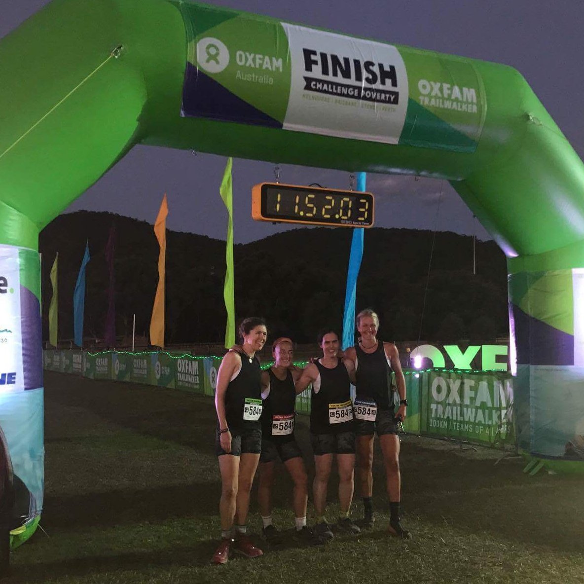 OAusTrailwalker's tweet photo. @visibleprocrast They crossed in second place - just behind! Amazing effort. First all-female team across the line! βοΈβ https://t.co/7jH3EukNy2