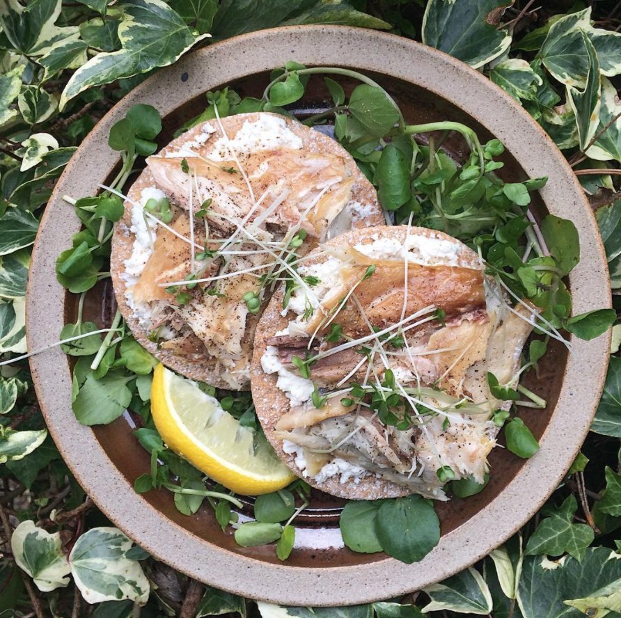 Take inspiration from <a href="/NJaPrettyPlate/">NotJustaPrettyPlate</a>'s delicious Spring salad and our #crispbreads topped with lemony mashed feta and smoked mackerel!